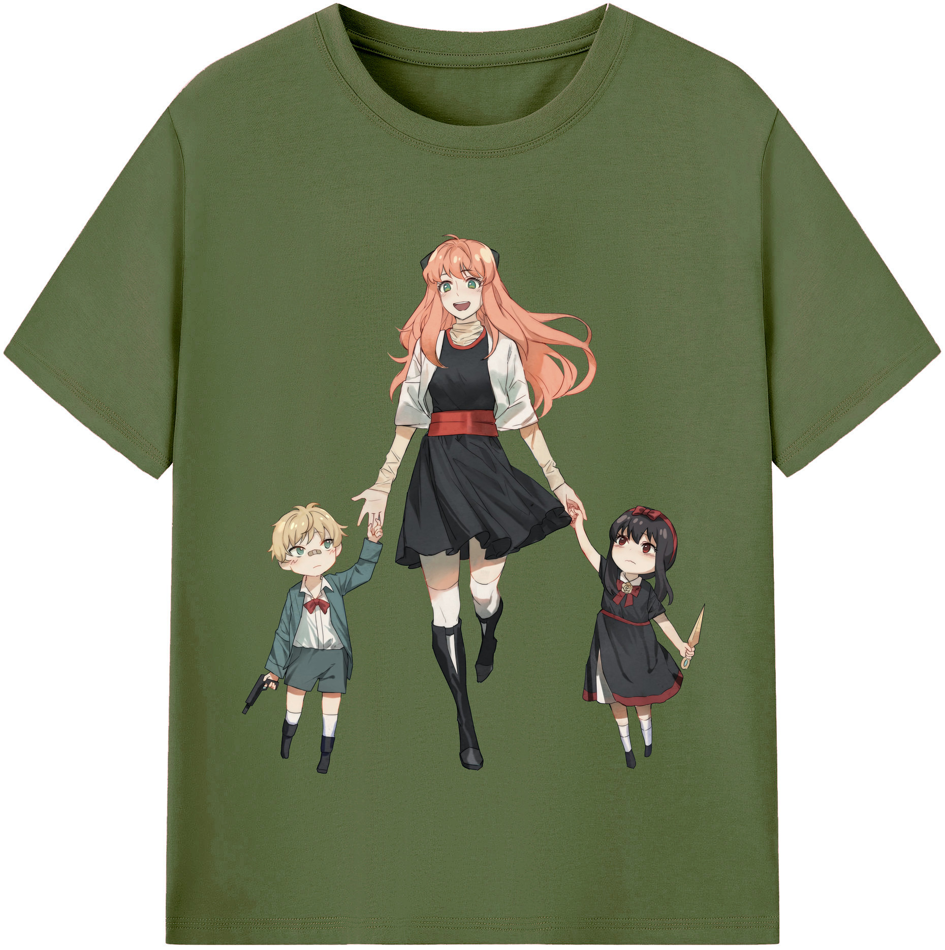 （画像用） SPY×FAMILY间谍家家酒 綿100％半袖Tシャツ（フロントプリント）